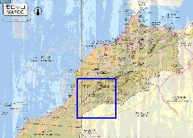 carte de des routes Maroc