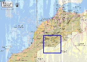 carte de des routes Maroc