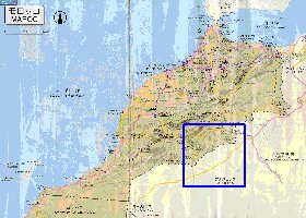 carte de des routes Maroc