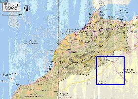 carte de des routes Maroc