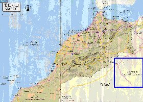 carte de des routes Maroc