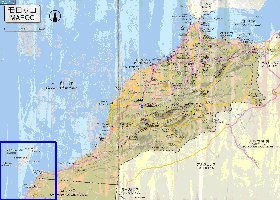 carte de des routes Maroc