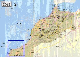 carte de des routes Maroc