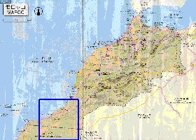 carte de des routes Maroc