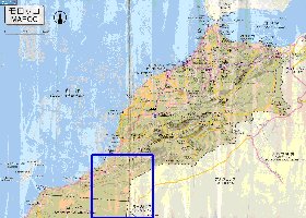 carte de des routes Maroc