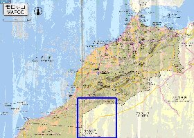 carte de des routes Maroc