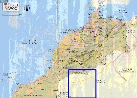 carte de des routes Maroc