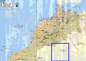 carte de des routes Maroc