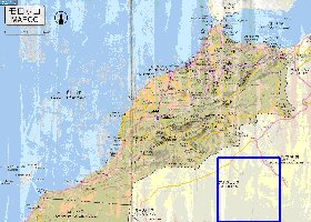 carte de des routes Maroc