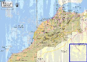 carte de des routes Maroc