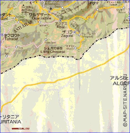 carte de des routes Maroc