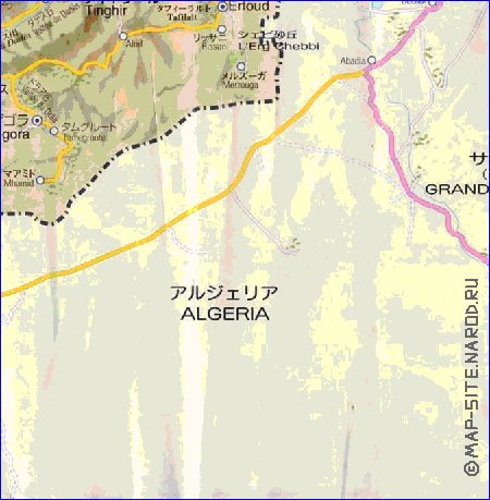 carte de des routes Maroc