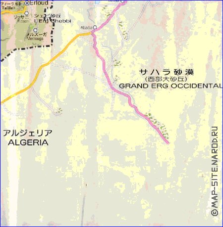 carte de des routes Maroc