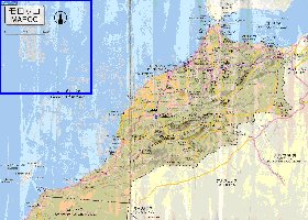 carte de des routes Maroc