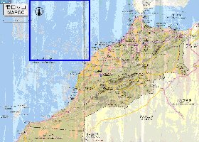 carte de des routes Maroc