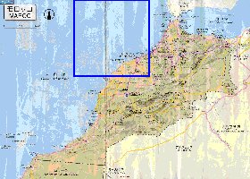 carte de des routes Maroc