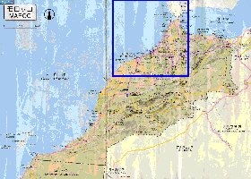 carte de des routes Maroc