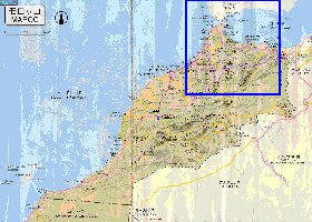 carte de des routes Maroc