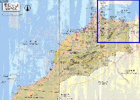 carte de des routes Maroc