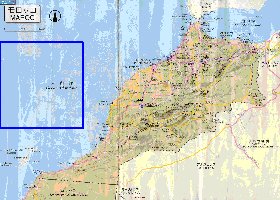 carte de des routes Maroc