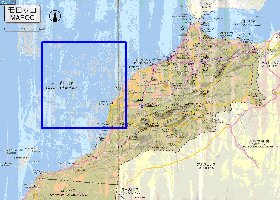 carte de des routes Maroc