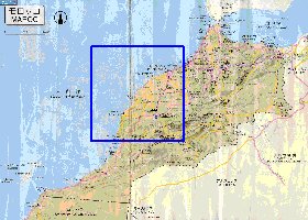 carte de des routes Maroc