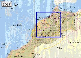 carte de des routes Maroc