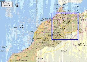 carte de des routes Maroc