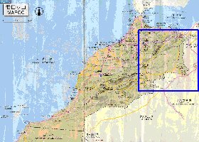 carte de des routes Maroc