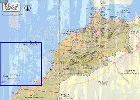 carte de des routes Maroc