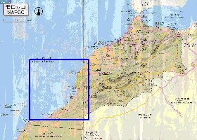 carte de des routes Maroc