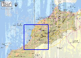 carte de des routes Maroc