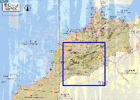 carte de des routes Maroc