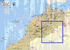 carte de des routes Maroc