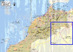 carte de des routes Maroc