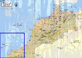 carte de des routes Maroc