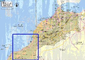 carte de des routes Maroc