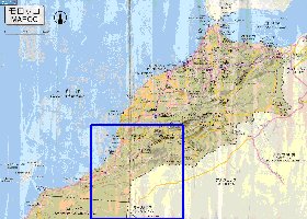 carte de des routes Maroc