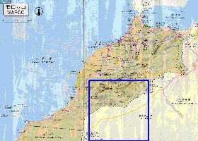 carte de des routes Maroc