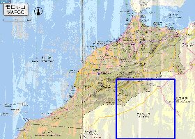 carte de des routes Maroc