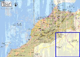 carte de des routes Maroc