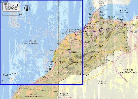 carte de des routes Maroc