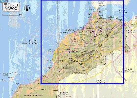 carte de des routes Maroc