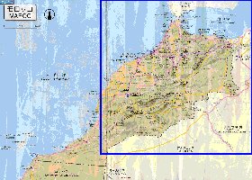 carte de des routes Maroc