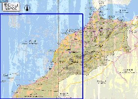 carte de des routes Maroc