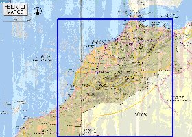 carte de des routes Maroc