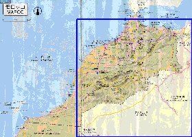 carte de des routes Maroc