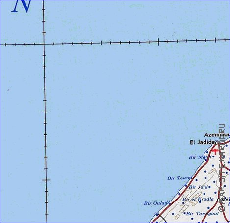 carte de Maroc en anglais