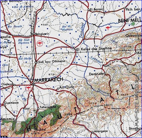 mapa de Marrocos em ingles