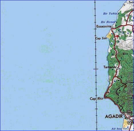 mapa de Marrocos em ingles